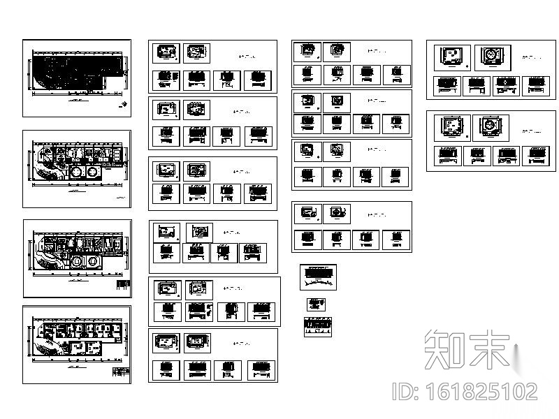 经典KTV包间室内装修图cad施工图下载【ID:161825102】