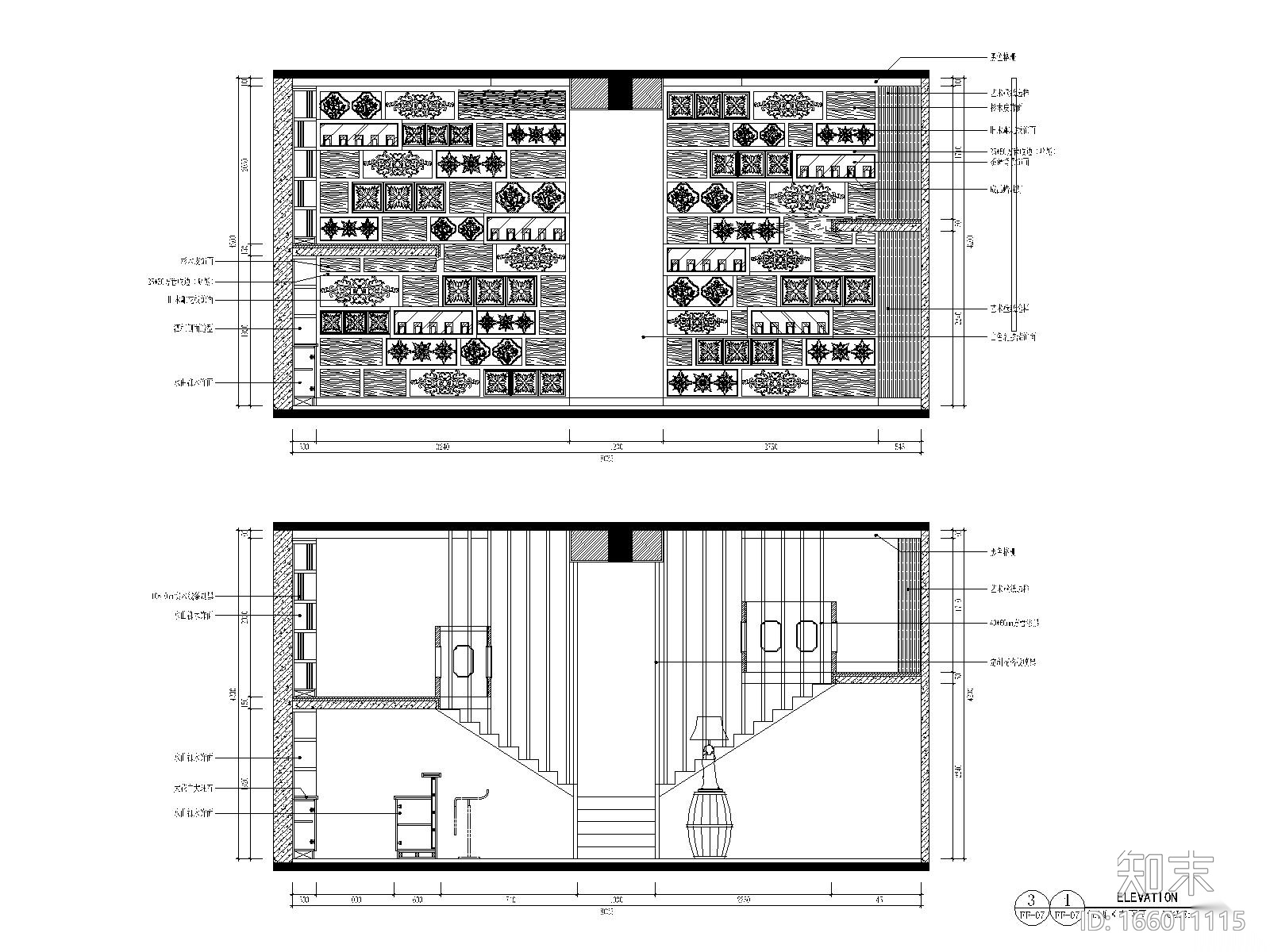 某地区天畝会所唐庄室内装修设计全套CAD施工图施工图下载【ID:166011115】