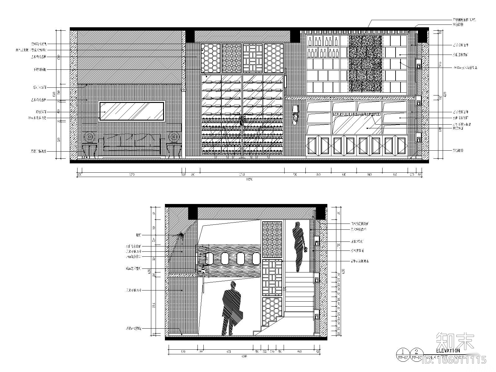 某地区天畝会所唐庄室内装修设计全套CAD施工图施工图下载【ID:166011115】