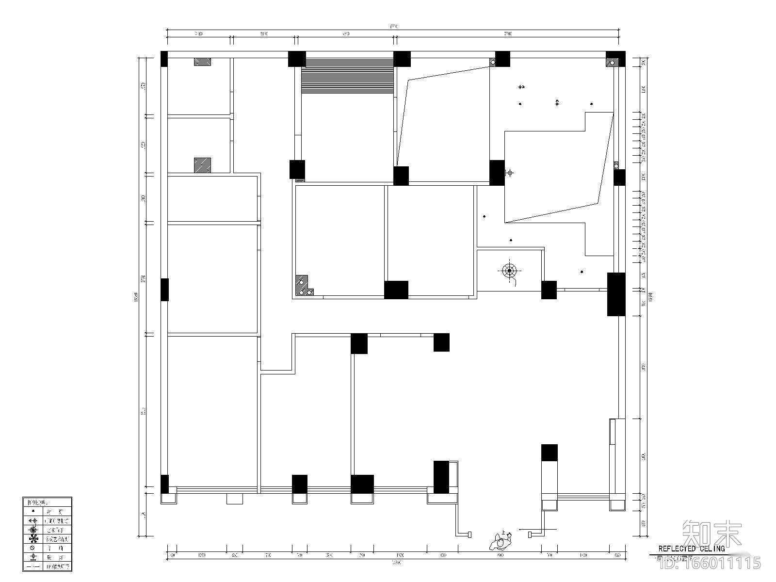 某地区天畝会所唐庄室内装修设计全套CAD施工图施工图下载【ID:166011115】