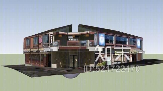 日本町二楼SU模型下载【ID:521722470】