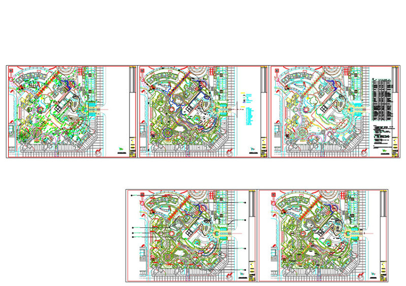 总图设计CAD景观图纸cad施工图下载【ID:149701157】