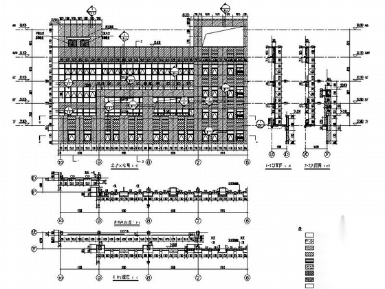 [浙江]肿瘤医院放疗中心及医技用房建筑幕墙施工图（2...cad施工图下载【ID:166206135】