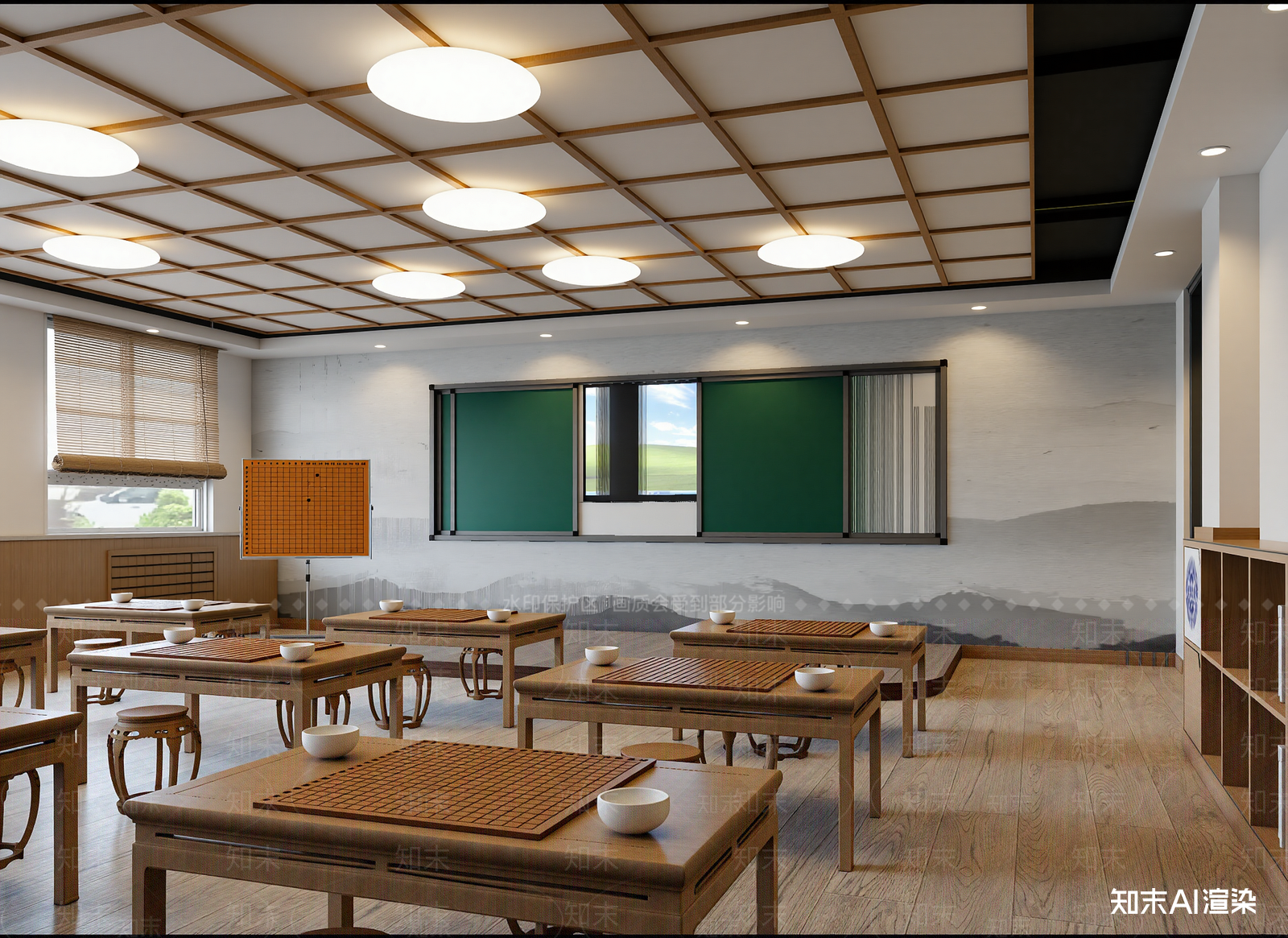 现代棋牌室3D模型下载【ID:1214730926】