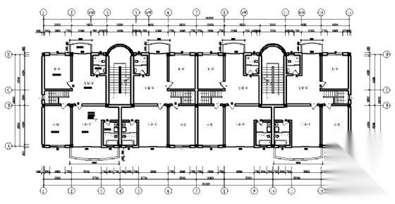 某七层住宅楼建筑方案图cad施工图下载【ID:149851186】