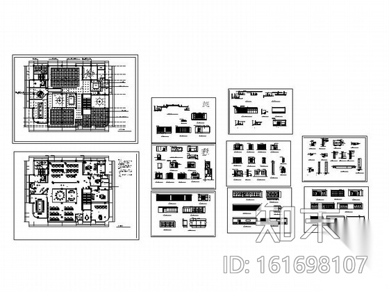 某电信营业厅办公楼装饰设计CAD施工图cad施工图下载【ID:161698107】