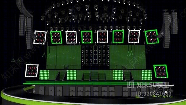 高音乐巡回演出阶段SU模型下载【ID:930841683】