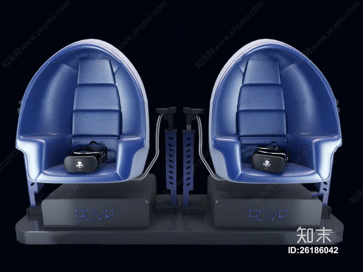 现代虚拟现实VR座椅3D模型下载【ID:26186042】