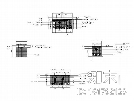 中式茶楼室内装修图cad施工图下载【ID:161792123】