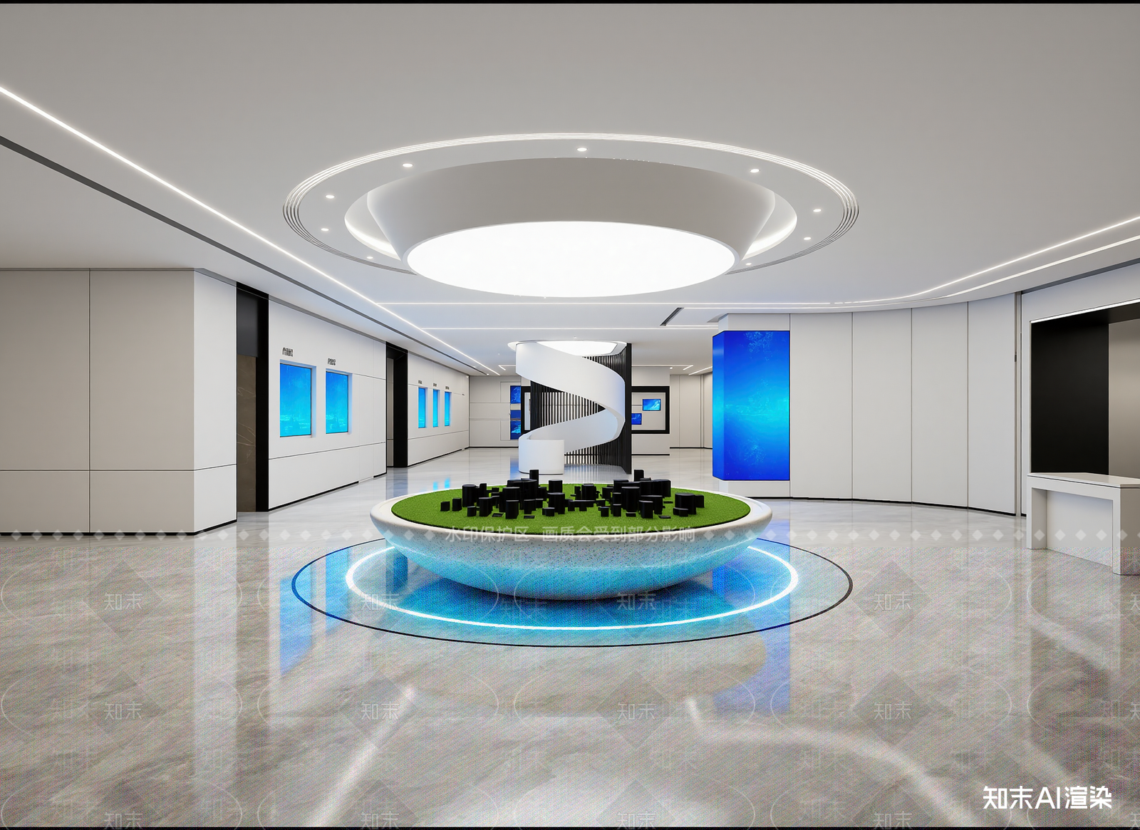 现代科技展厅3D模型下载【ID:1214568663】