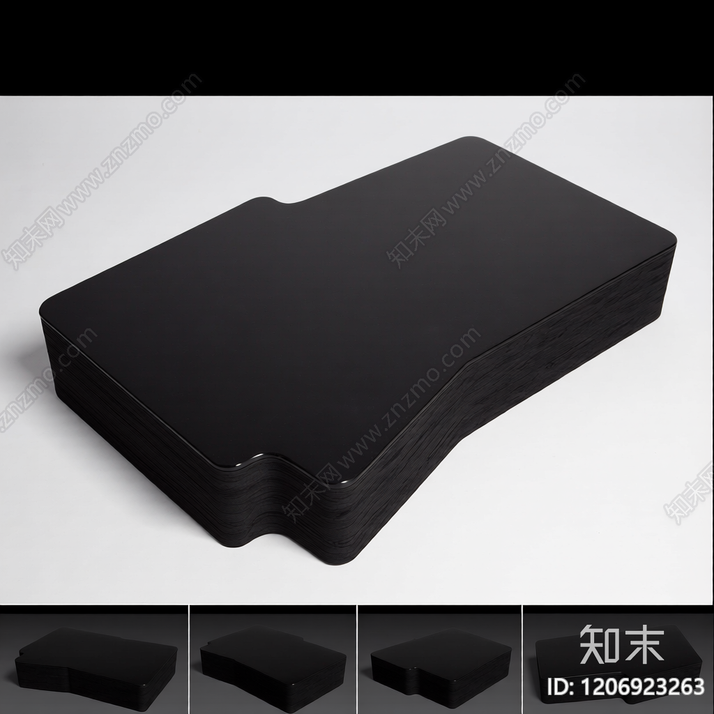 黑色木纹电视墙组件3D模型下载【ID:1206923263】
