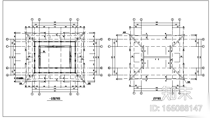 万佛亭古建设计施工图cad施工图下载【ID:166088147】