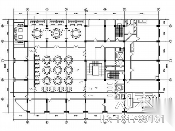 传统中式烤鸭店室内装修图cad施工图下载【ID:161769161】