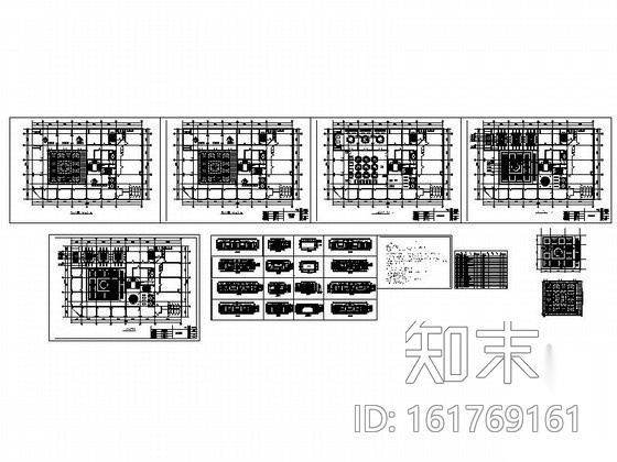 传统中式烤鸭店室内装修图cad施工图下载【ID:161769161】