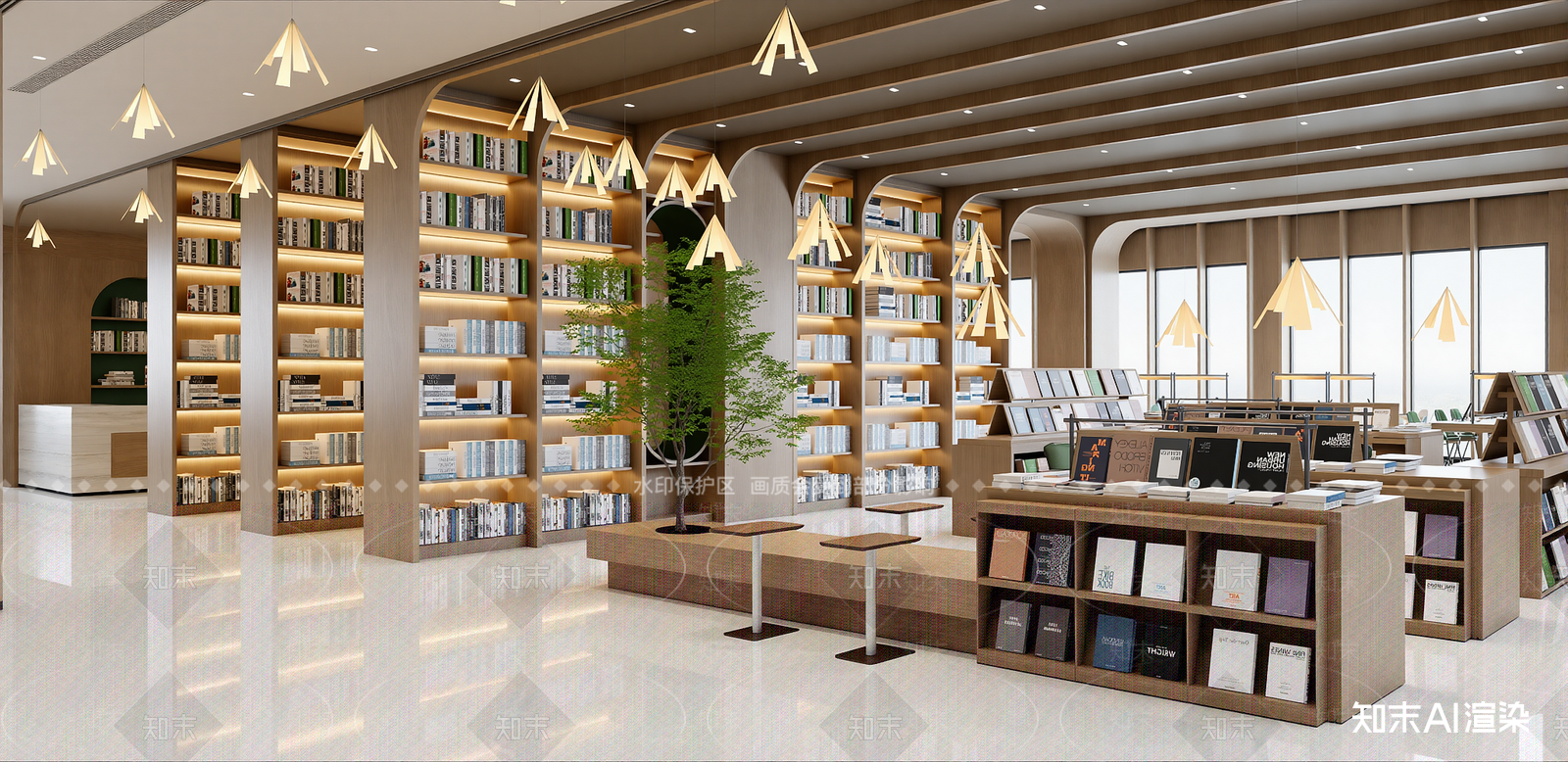 现代书店SU模型下载【ID:1215927512】