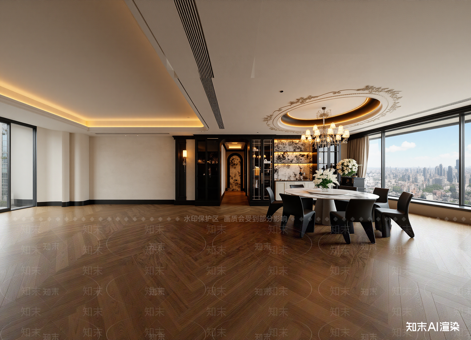 法式酒店客房3D模型下载【ID:1215182964】