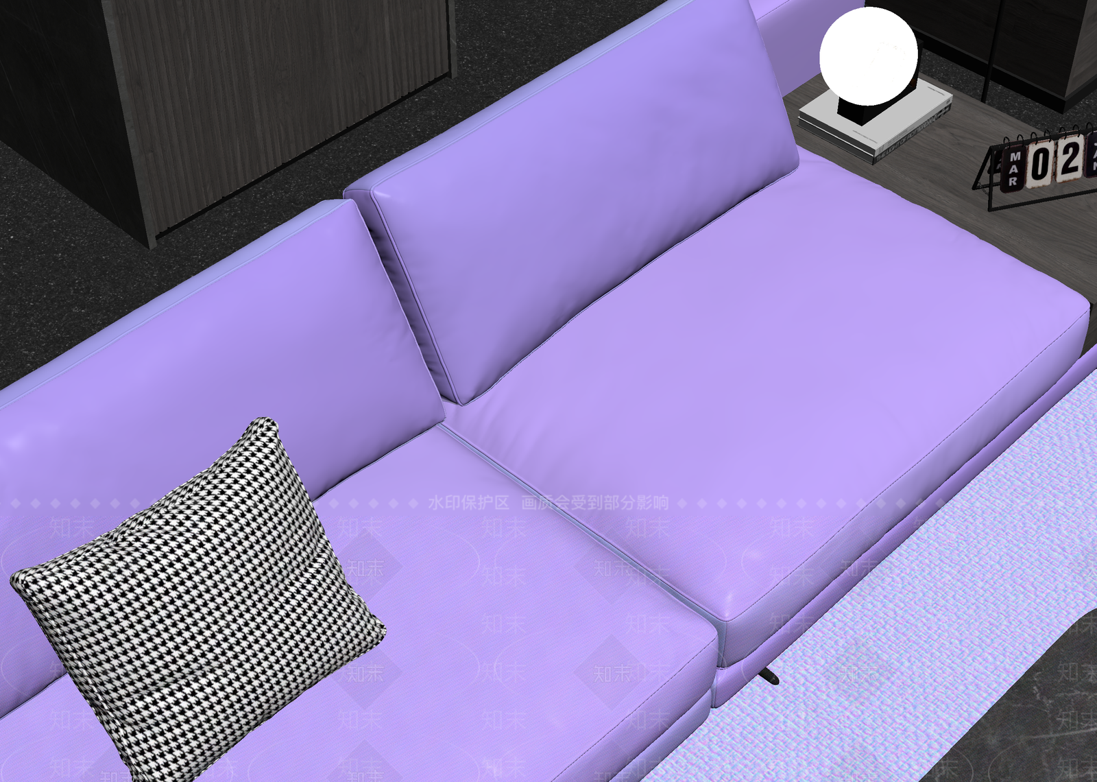 现代双人沙发3D模型下载【ID:1214681965】