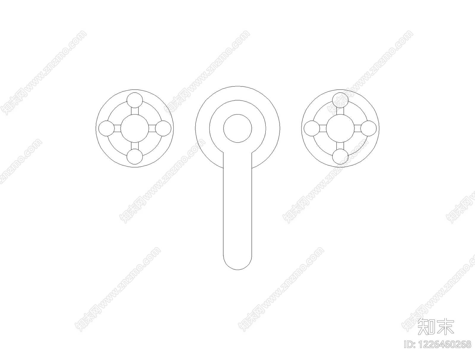 开关插座cad施工图下载【ID:1226460268】