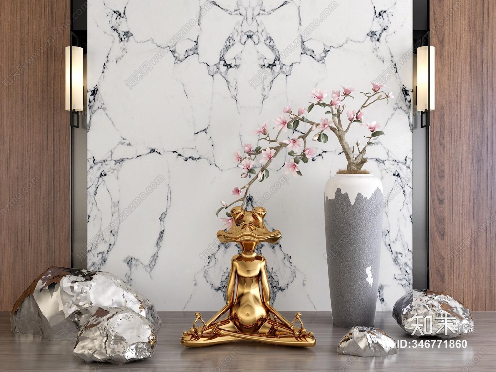 新中式青蛙3D模型下载【ID:346771860】