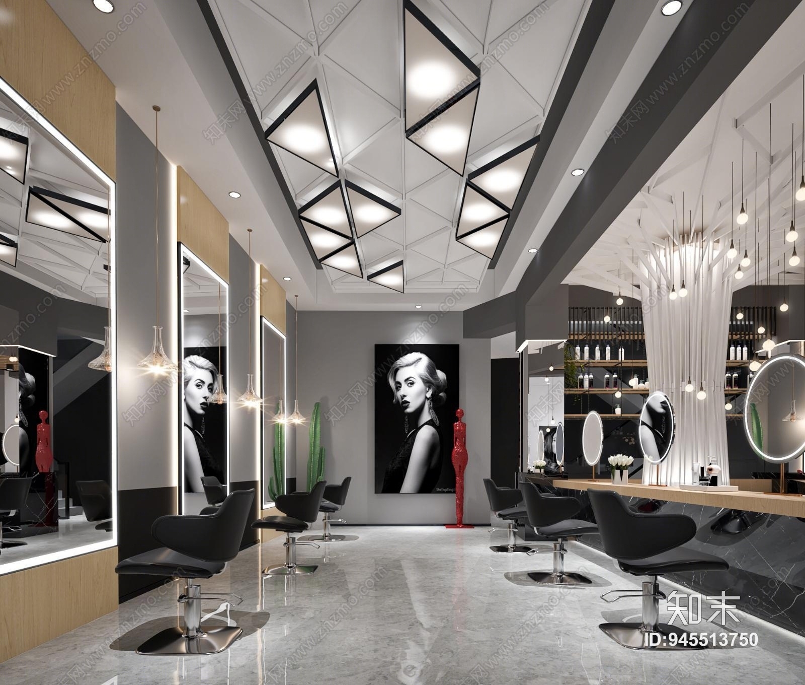现代理发店3D模型下载【ID:945513750】