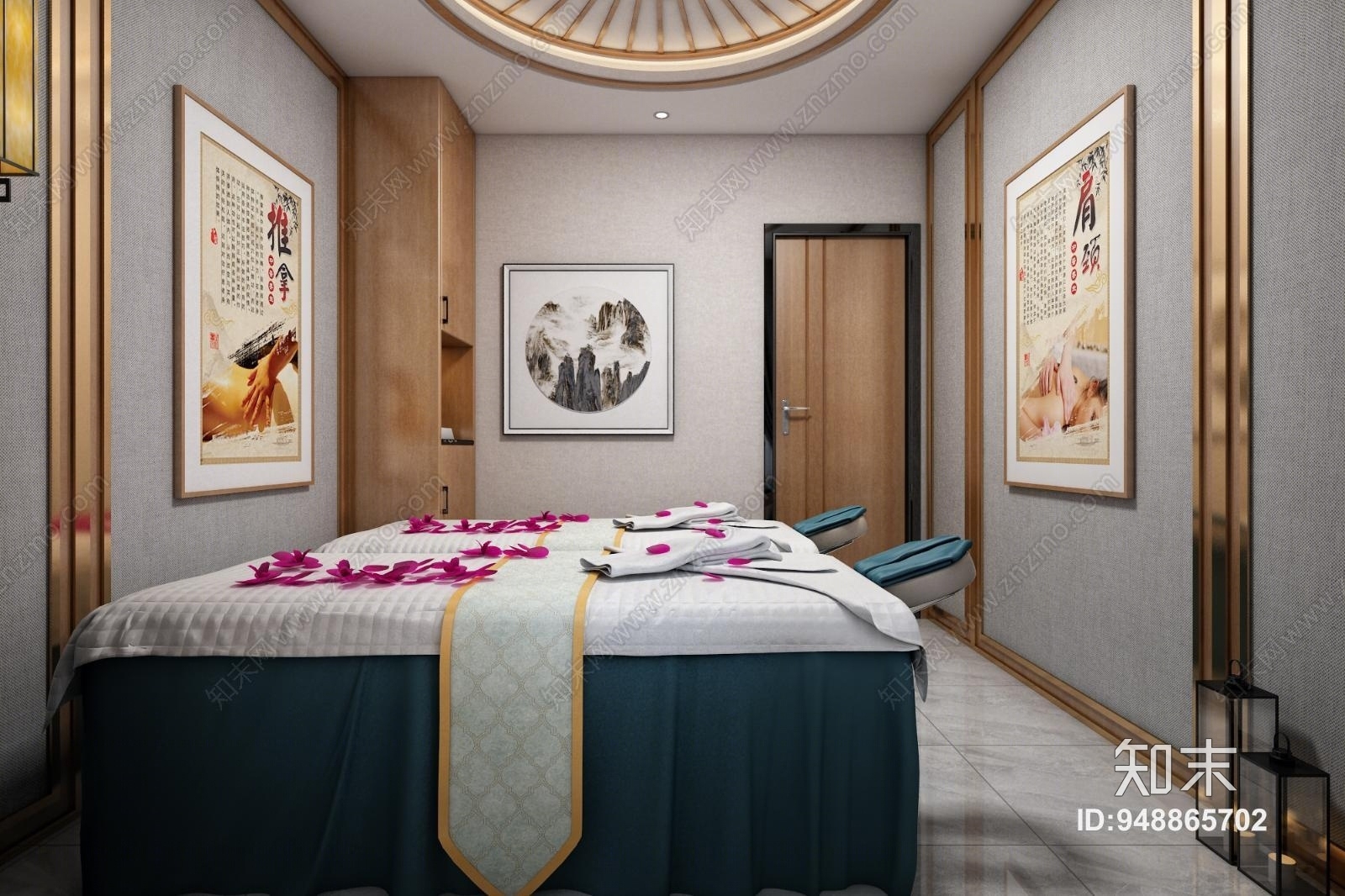 新中式理发店3D模型下载【ID:948865702】