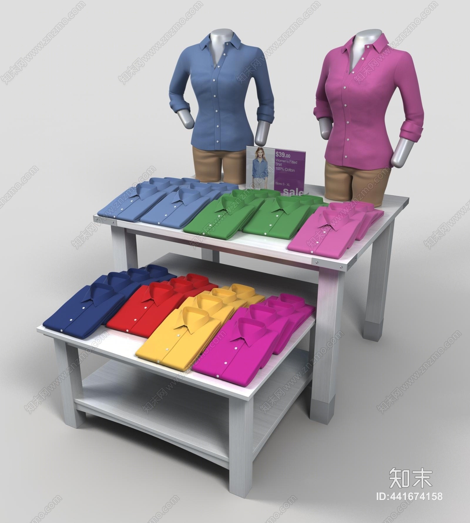 现代服装店3D模型下载【ID:441674158】