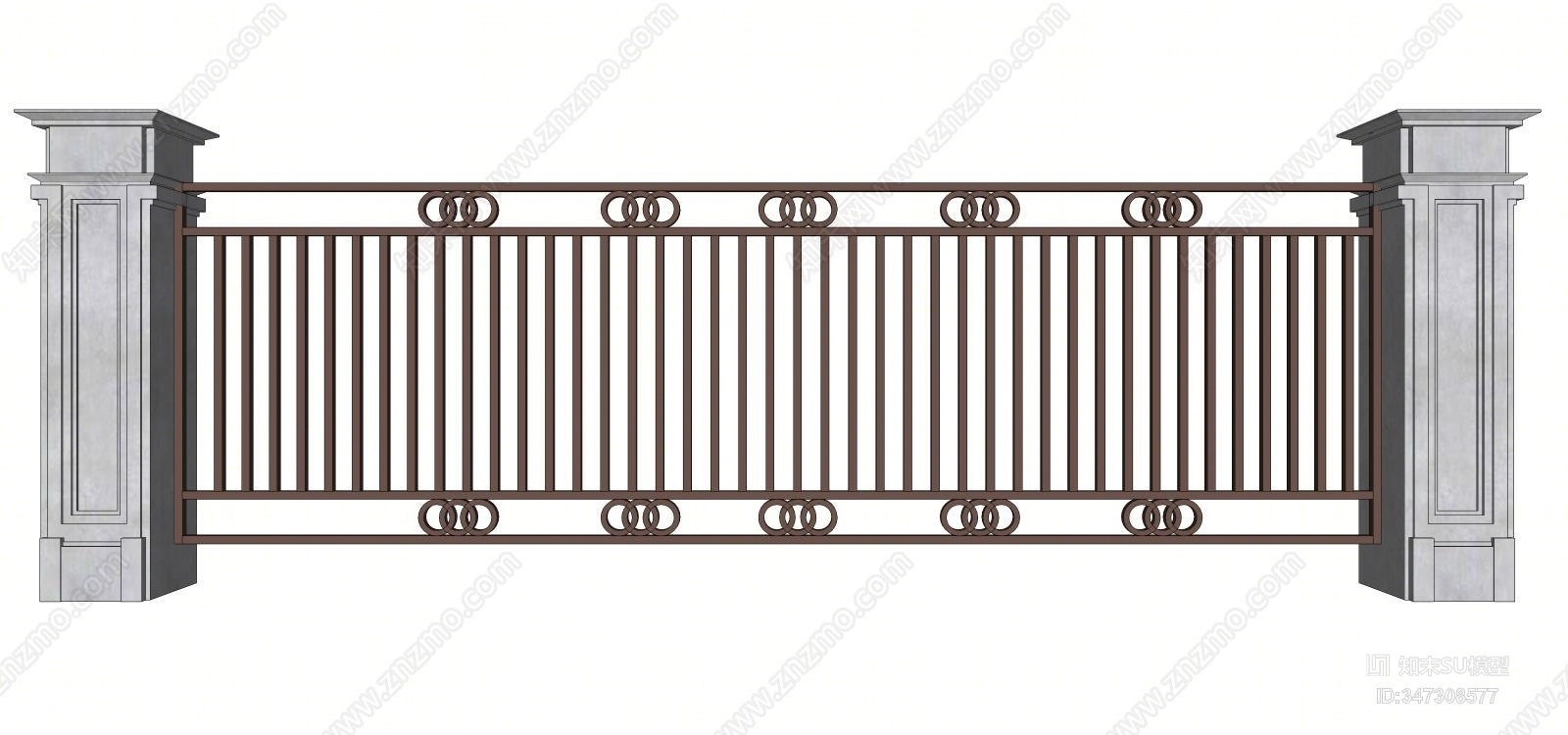 现代庭院花园SU模型下载【ID:347308577】