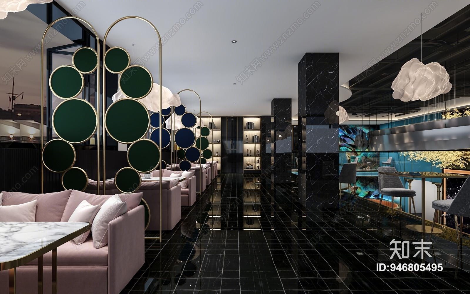 现代清吧3D模型下载【ID:946805495】
