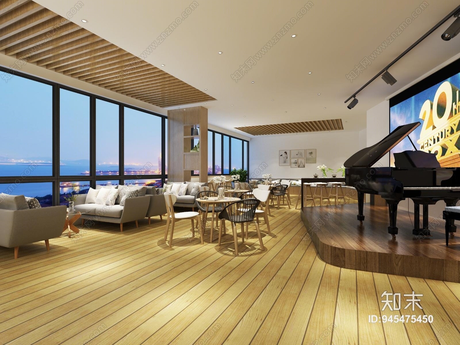 现代清吧3D模型下载【ID:945475450】