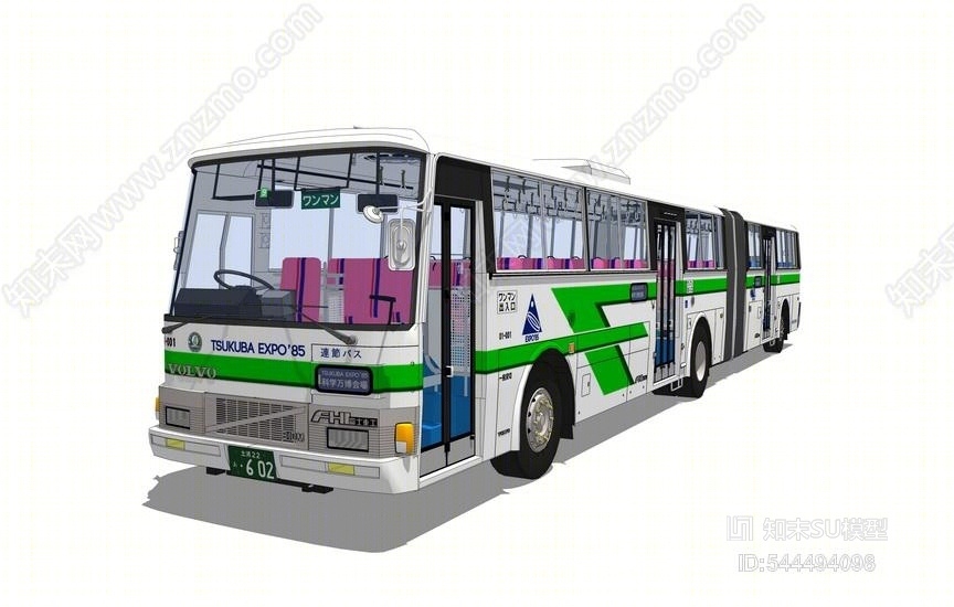 现代大巴SU模型草图