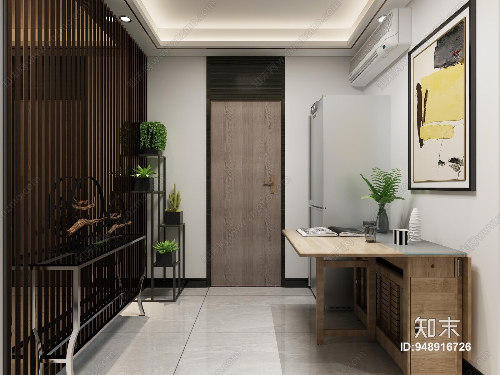 现代客餐厅3D模型下载【ID:948916726】