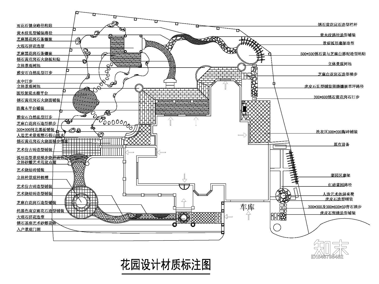 某别墅花园庭院设计全套方案施工图施工图下载【ID:548798482】