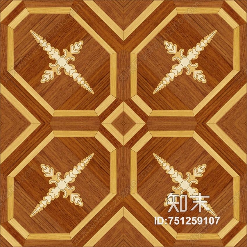 欧式木地板拼花贴图下载【ID:751259107】