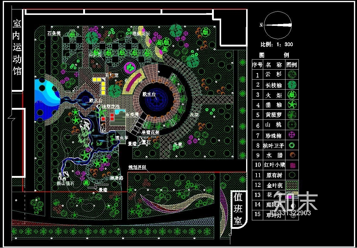 文化广场平面规划设计CAD图施工图下载【ID:331322903】