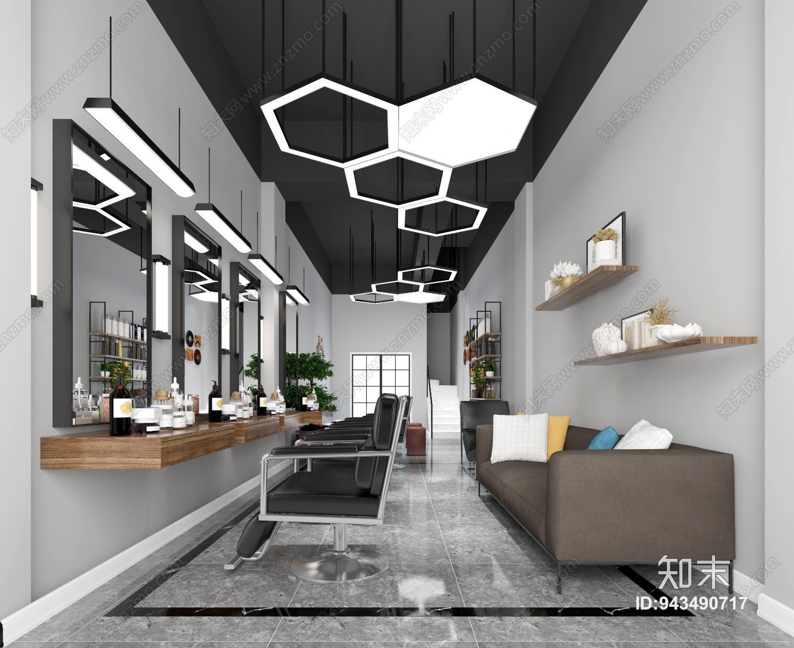现代理发店3D模型下载【ID:943490717】
