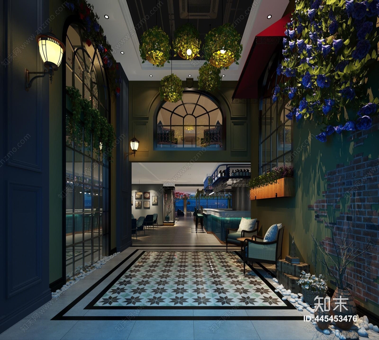 现代工业风酒吧3D模型下载【ID:445453476】