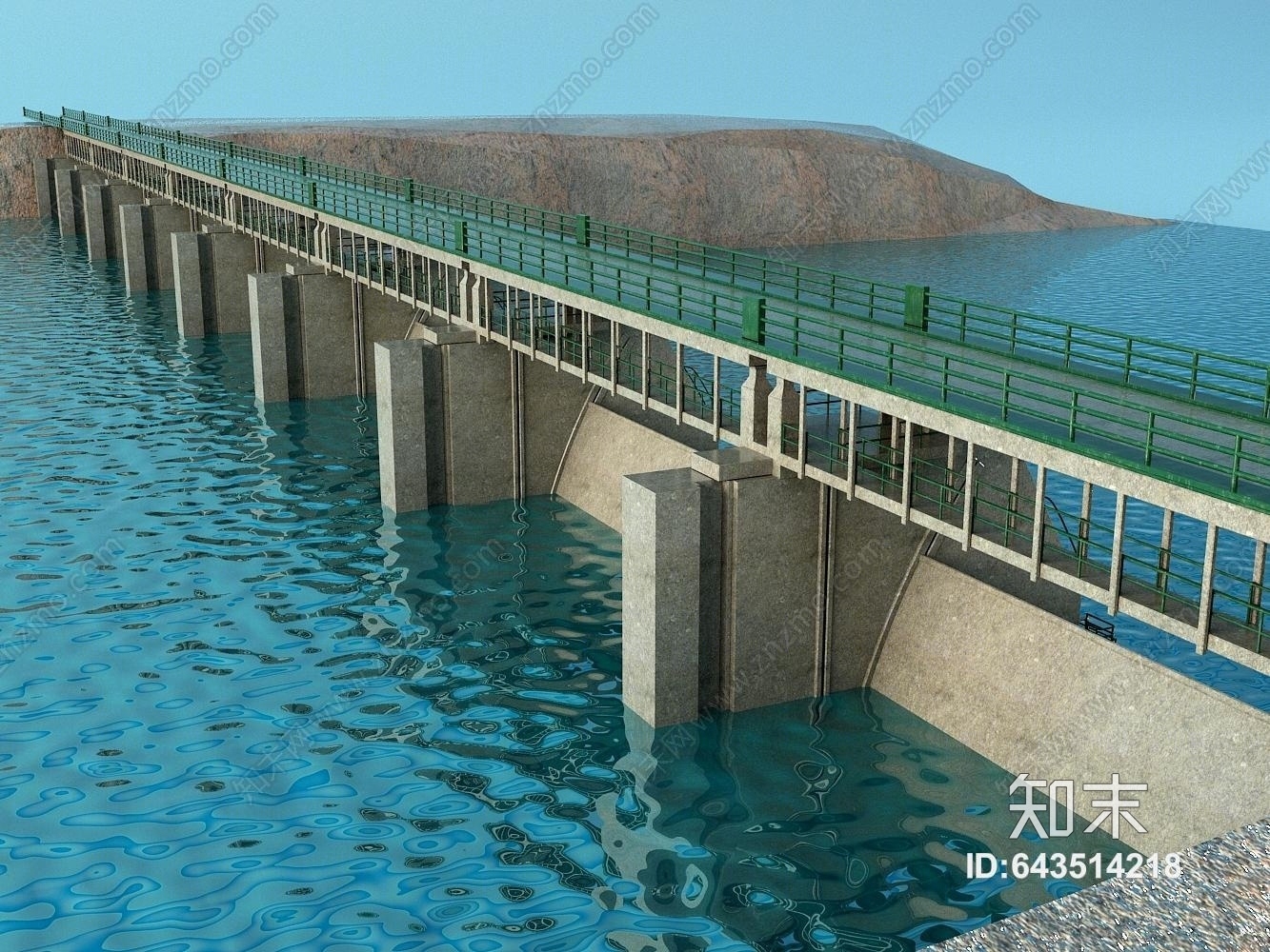 现代大桥3D模型下载【ID:643514218】