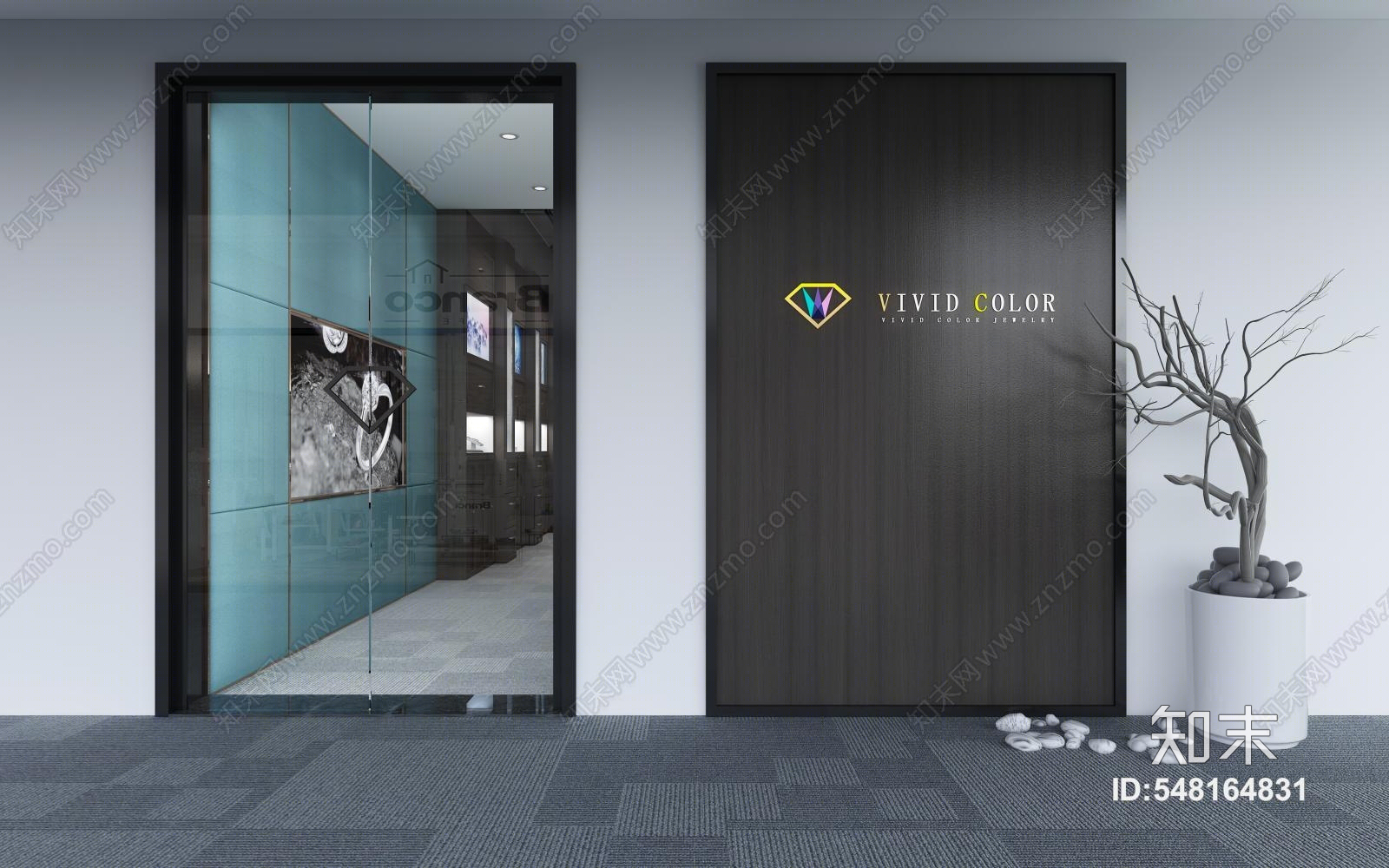 现代珠宝店3D模型下载【ID:548164831】