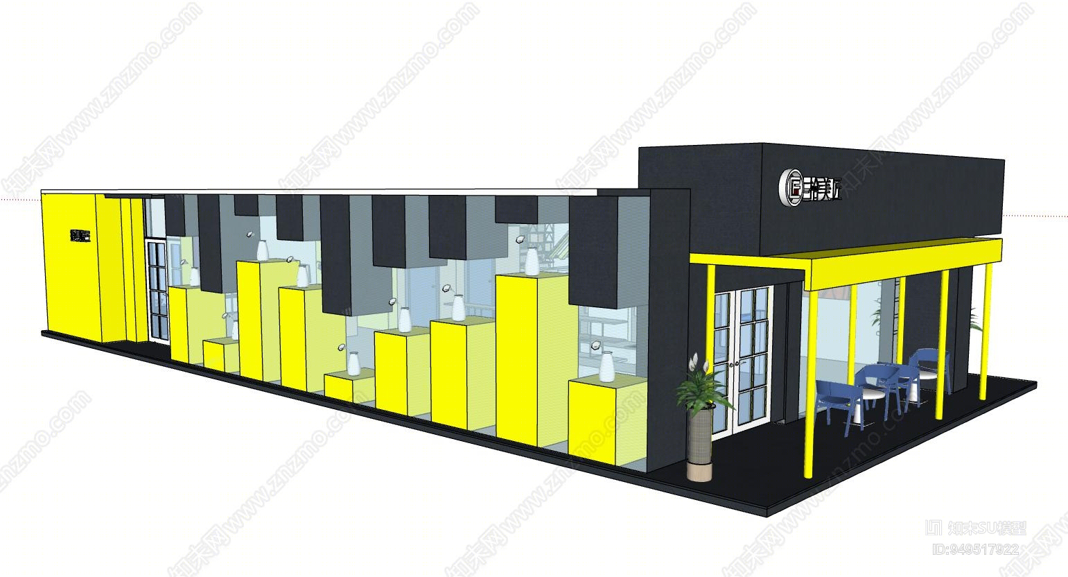 中式风格礼品店SU模型下载【ID:949517922】