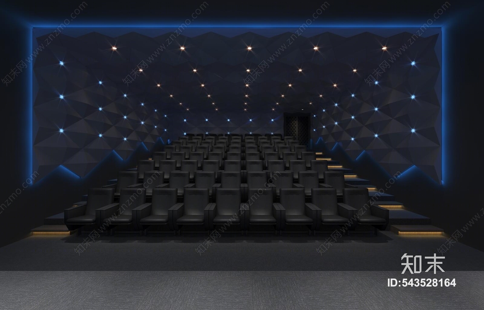 现代风格电影院3D模型下载【ID:543528164】