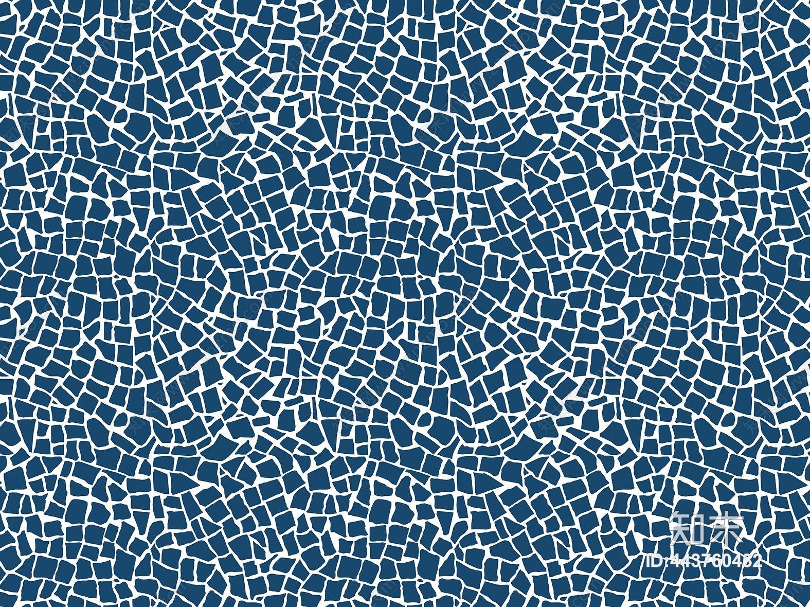 现代简约蓝色不规则色块冷色系装饰壁纸贴图下载【ID:443760432】