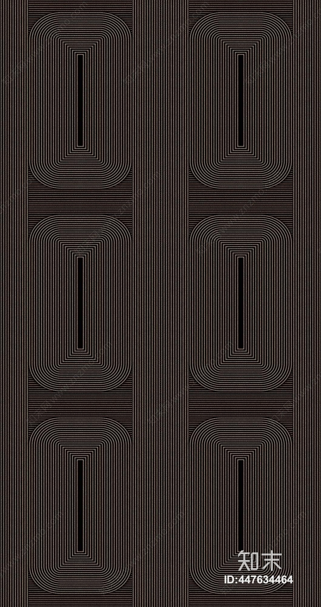 现代简约褐色抽象规则几何图形线条椭圆装饰壁纸笔画贴图下载【ID:447634464】
