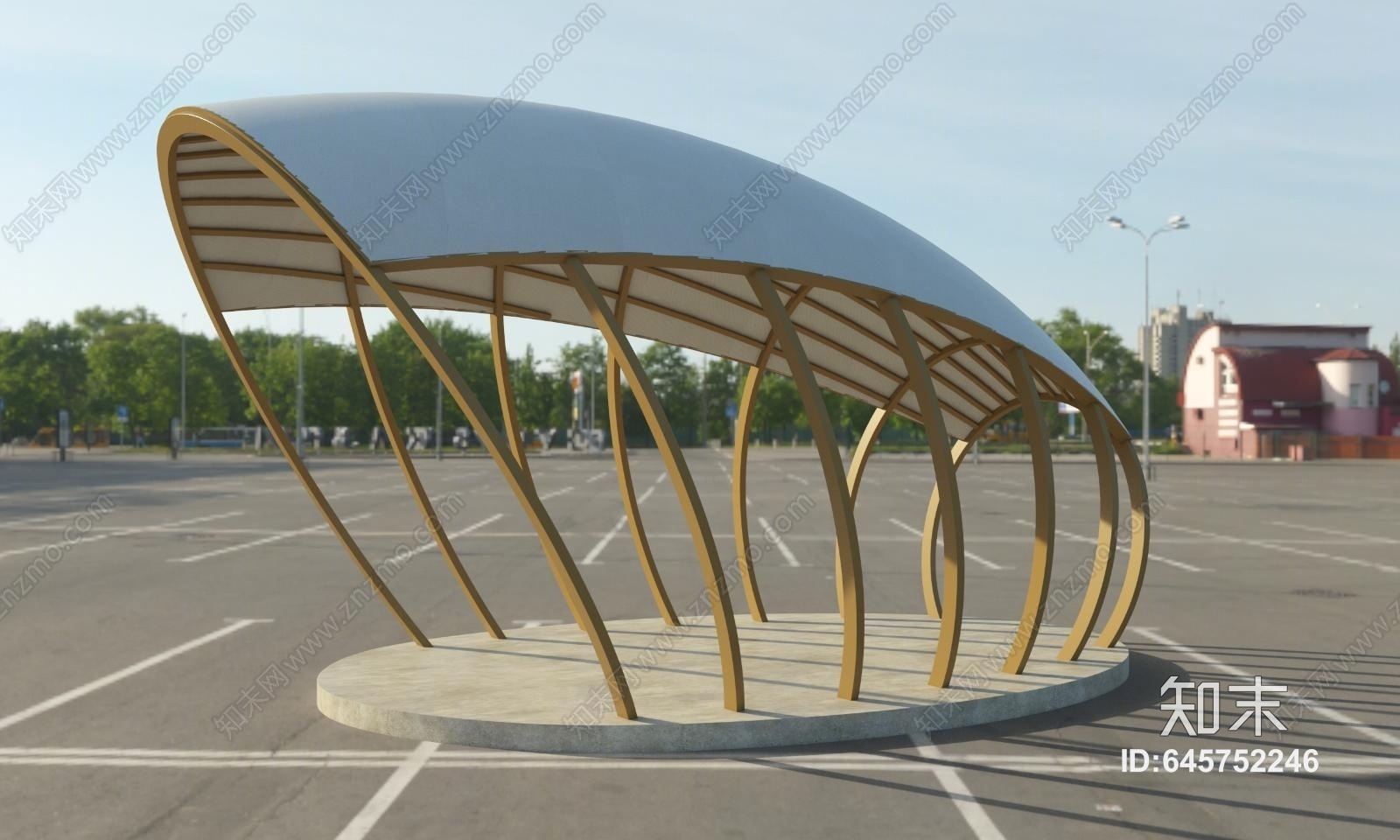 现代广场小品3D模型下载【ID:645752246】