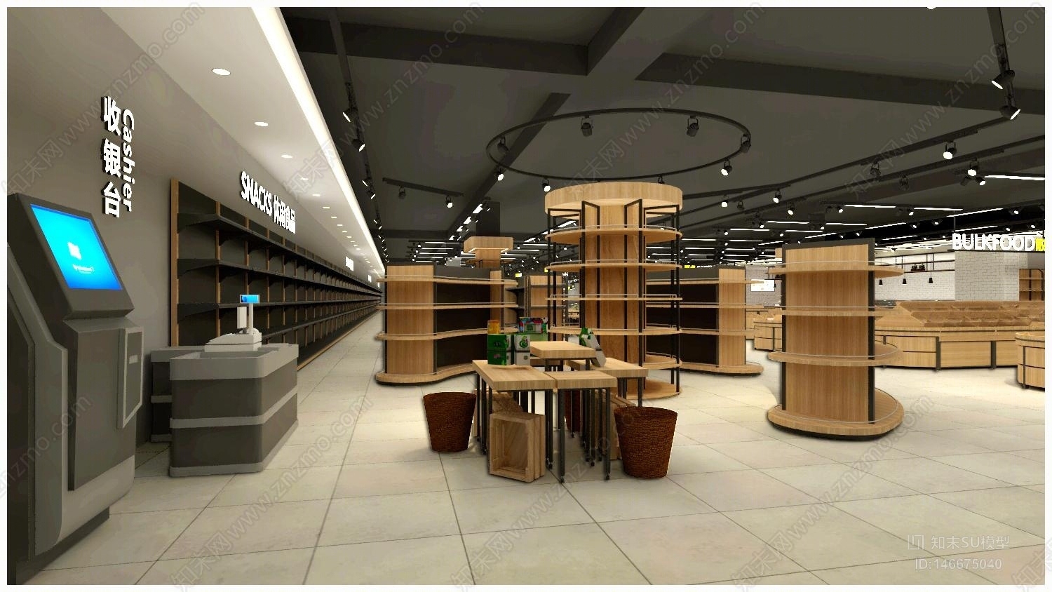 工业超市SU模型下载【ID:146675040】