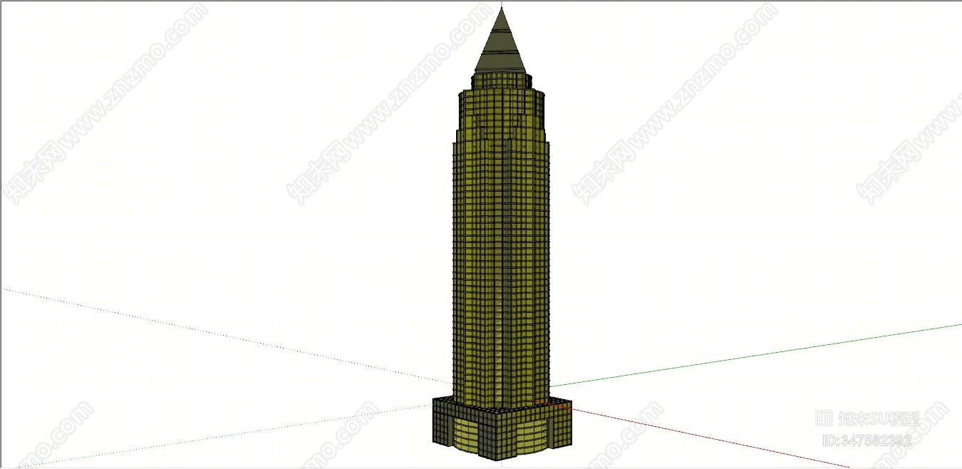 现代商业建筑SU模型下载【ID:347582392】