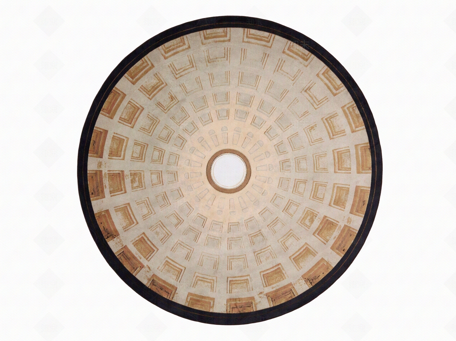 规则圆形暖色系地毯贴图下载【ID:833214741】