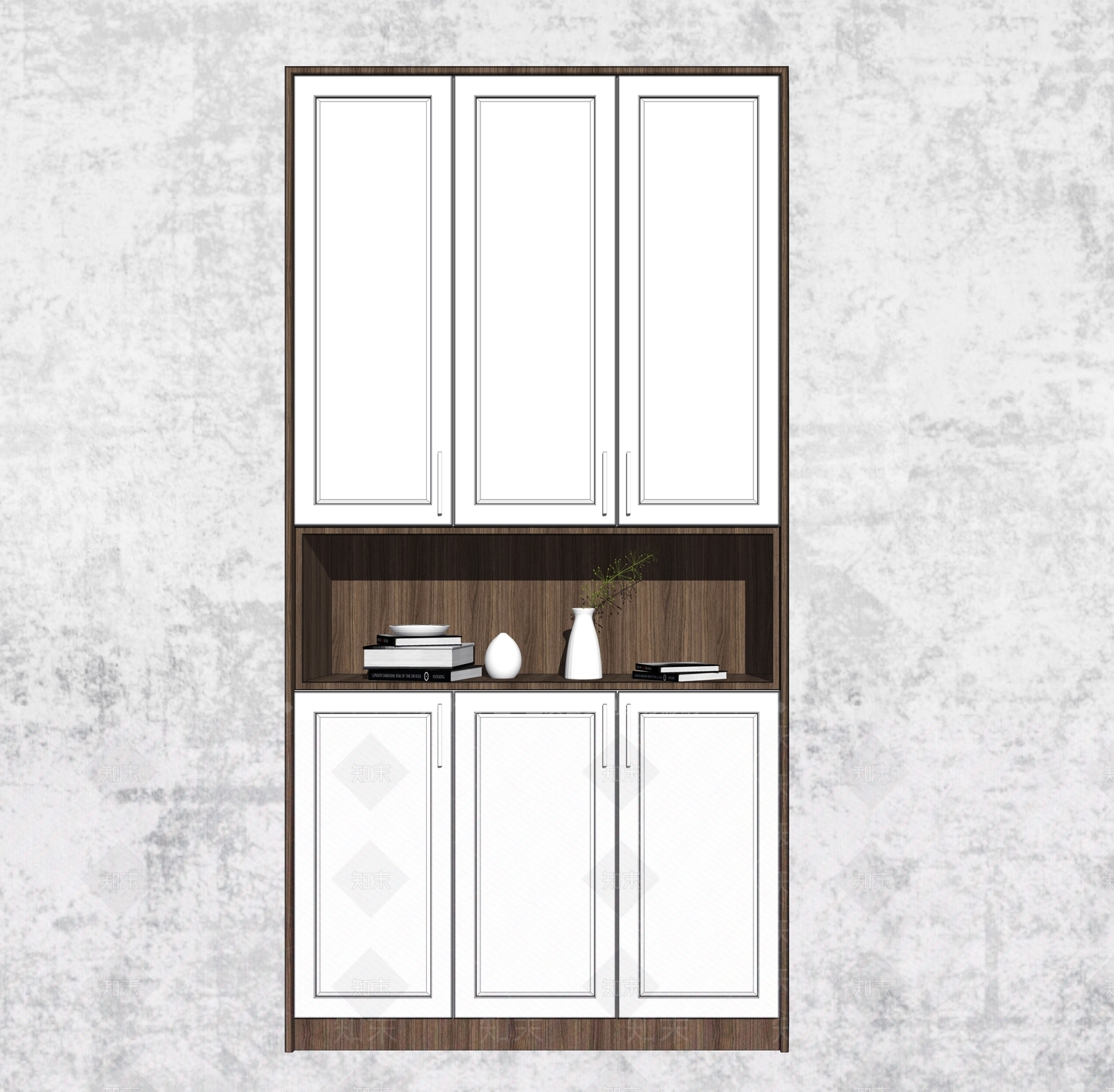 北欧入门鞋柜SU模型下载【ID:233578415】