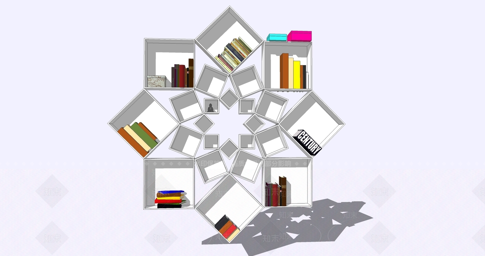 现代饰品创意架SU模型下载【ID:233473571】