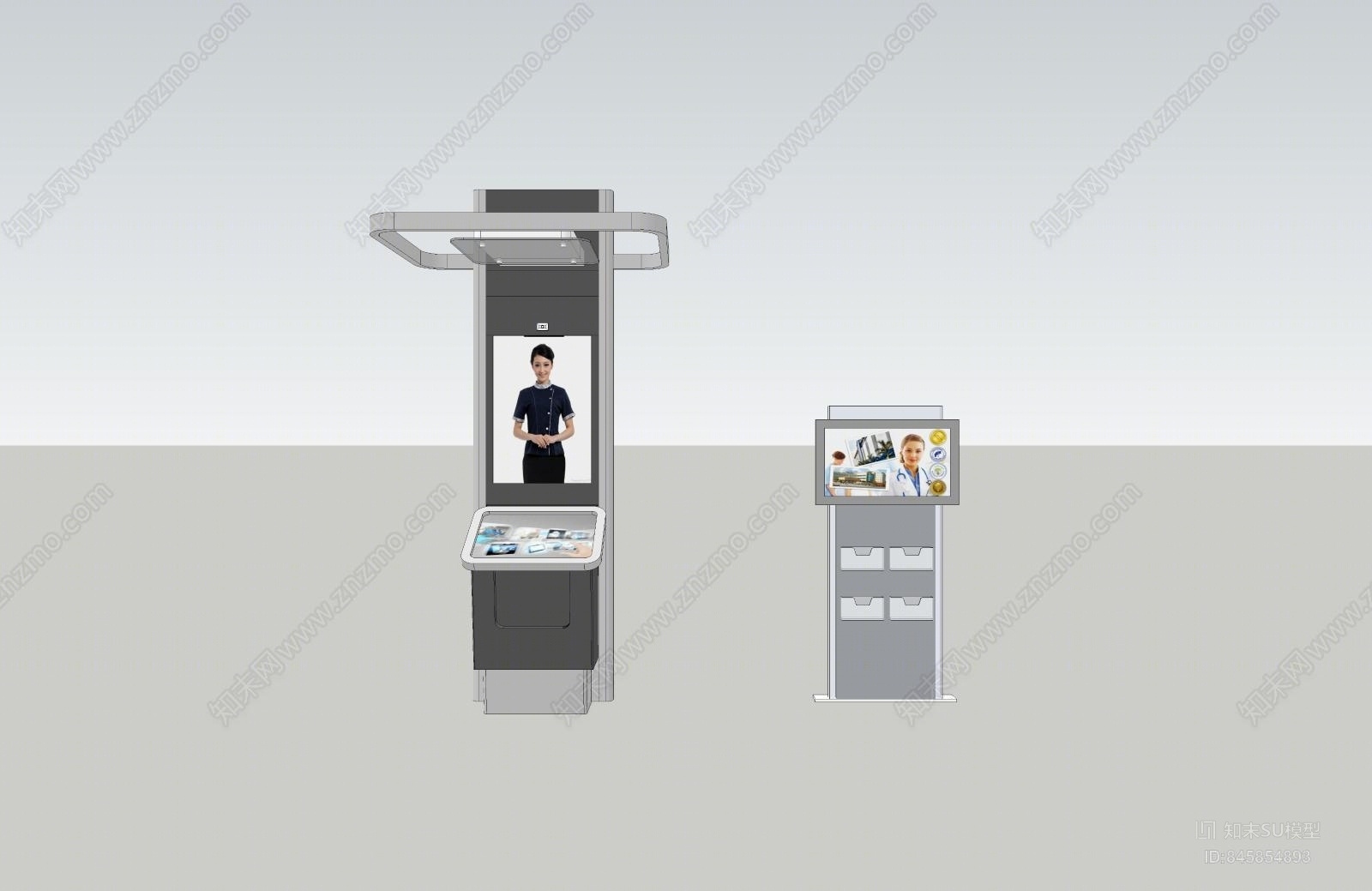 现代宣传架SU模型下载【ID:845854893】