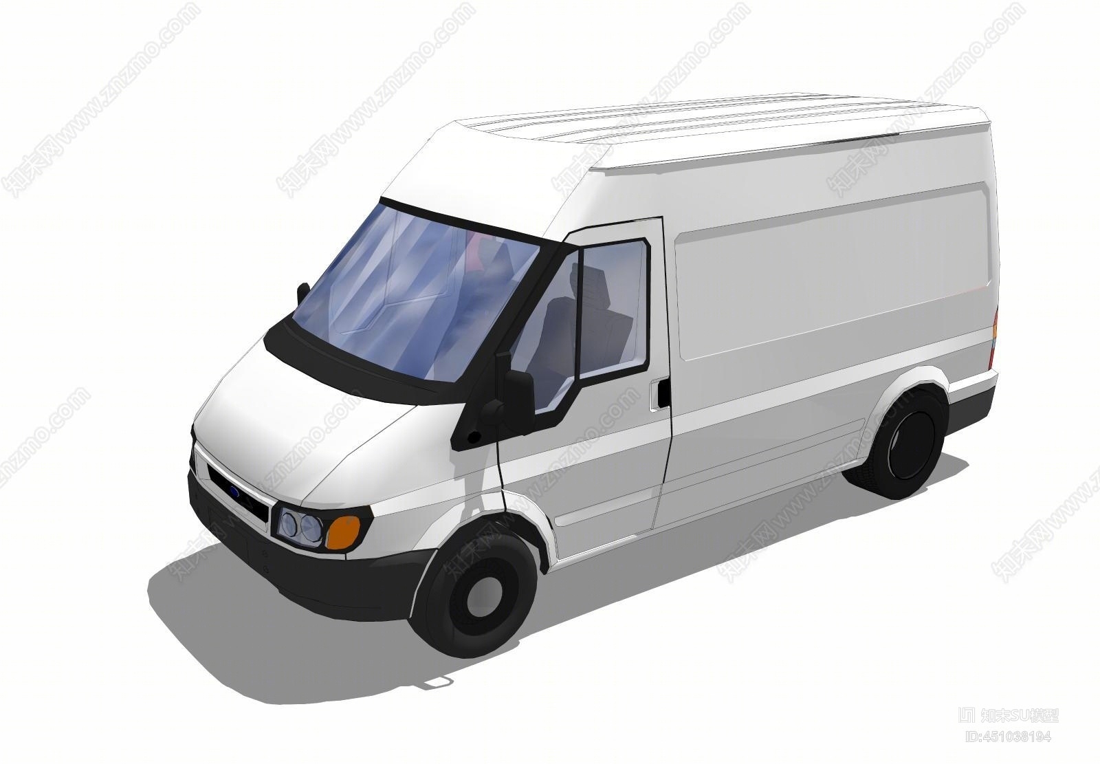 现代风格面包车SU模型下载【ID:451038194】